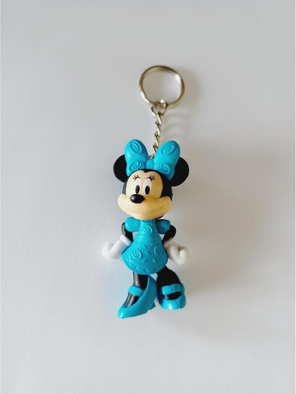 Minnie Mouse Blue Outfit Mini Figure Keychain